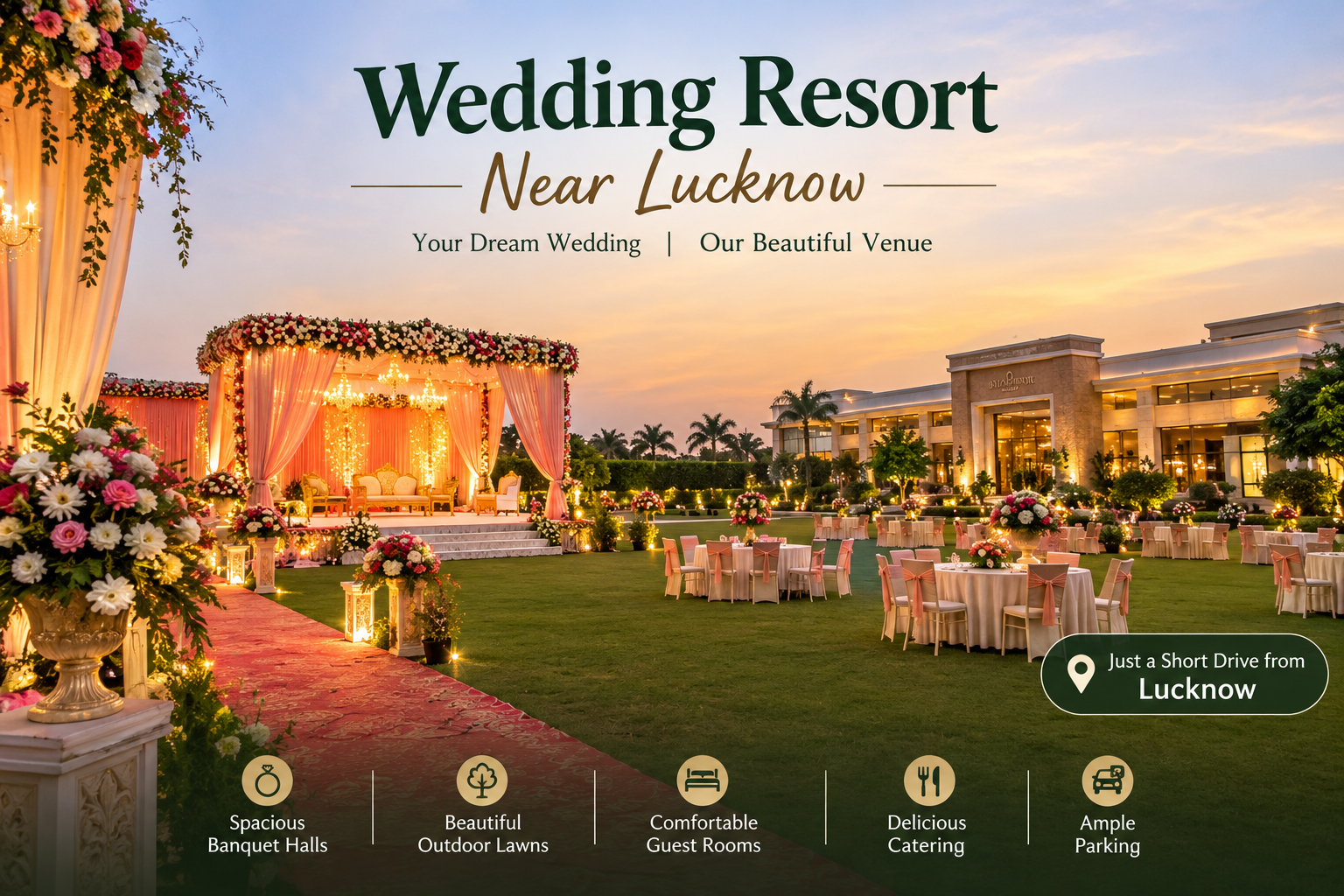 Wedding Resort Near Lucknow: A Complete Venue Selection Guide